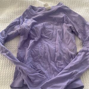 Athleta Light Purple Long Sleeve Top